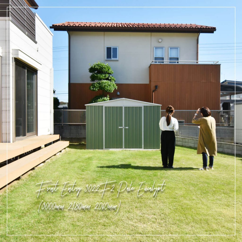 物置小屋、新築です
